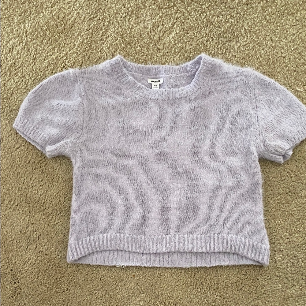 Garage  Cropped Knit Sweater